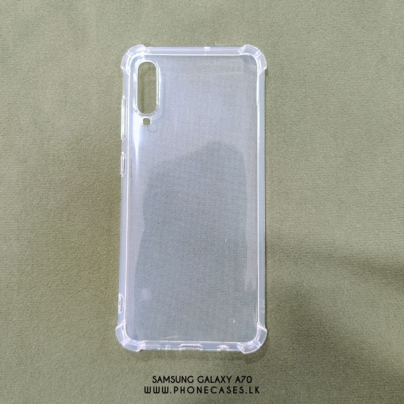 Samsung Galaxy A70 1 Samsung Galaxy A70 | Clear Transparent Phone Case with Bumper Corners - Image 1