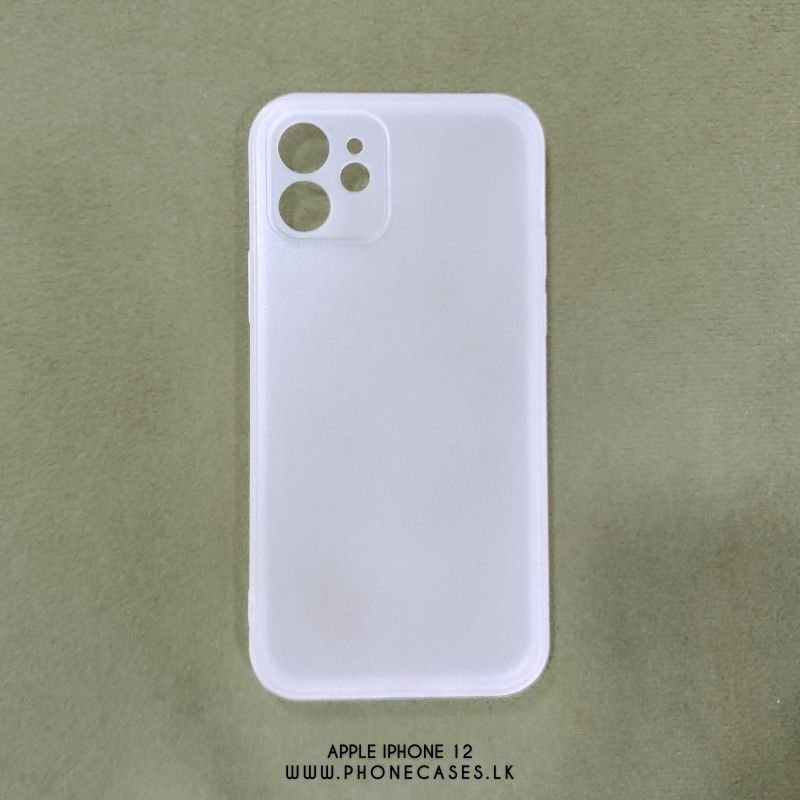 Apple iPhone 12 Apple iPhone 12 | Ultra-Thin Frosted White TPU Phone Case - Image 1