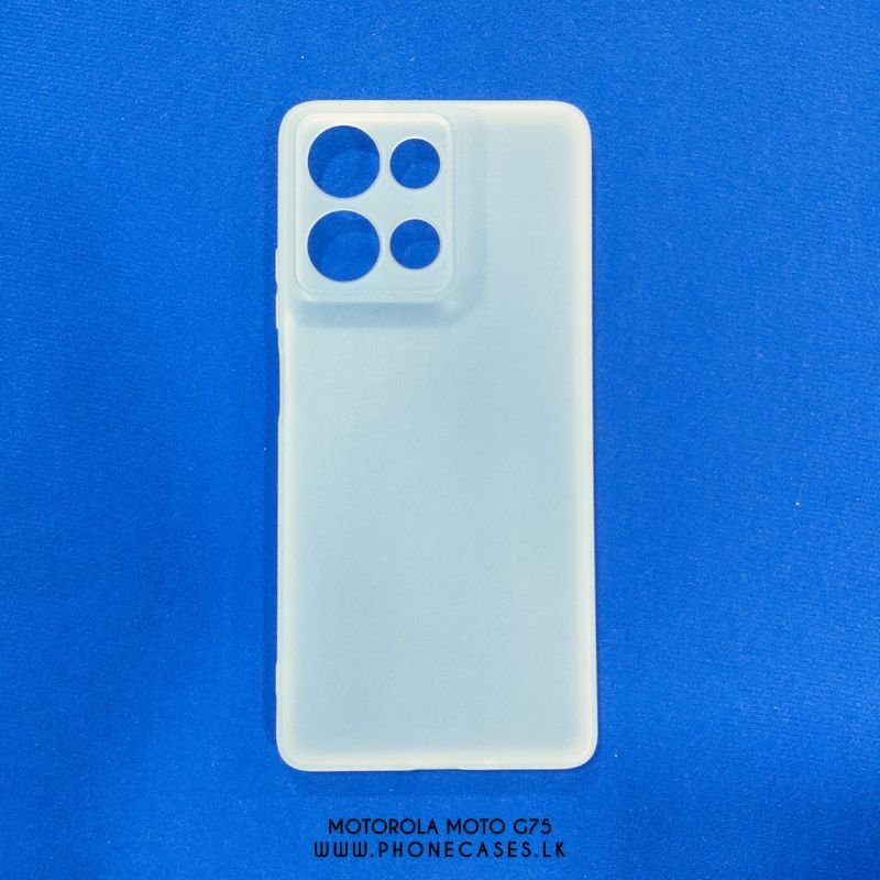 Motorola Moto G75 1 Motorola Moto G75 | Ultra-Thin Frosted White TPU Phone Case - Image 1