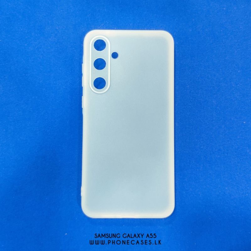 Samsung Galaxy A55 1 Samsung Galaxy A55 | Ultra-Thin Frosted White TPU Phone Case - Image 1